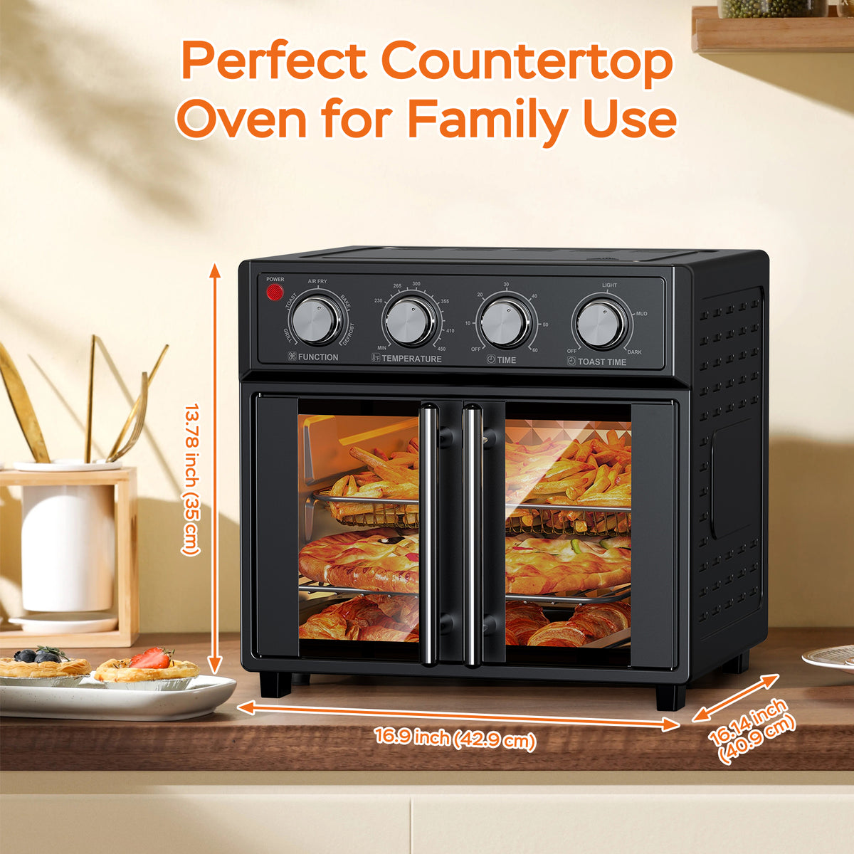 PlumChef 26QT Large Capacity French Double-Door Air Fryer