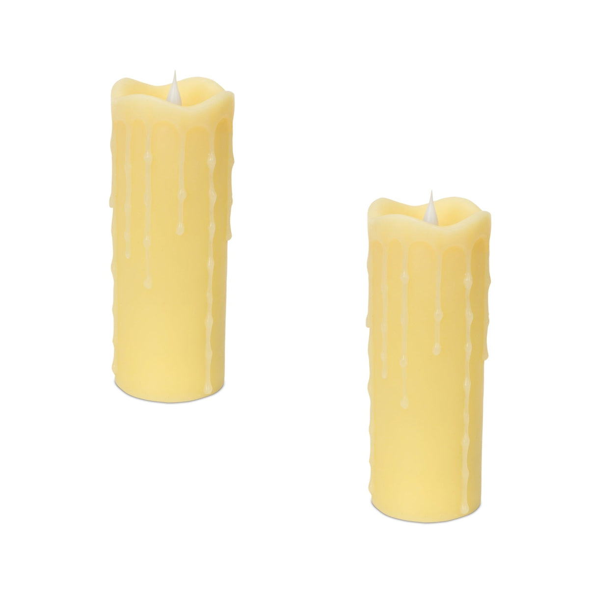 Simplux-LED-Dripping-Candle-with-Moving-Flame-and-Remote-(Set-of-2)-Candles