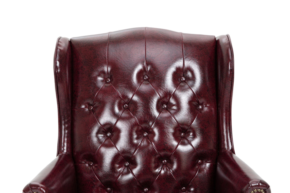 Executive Office Chair, High Back Reclining Comfortable Desk Chair With Smooth Glide Caster Wheels