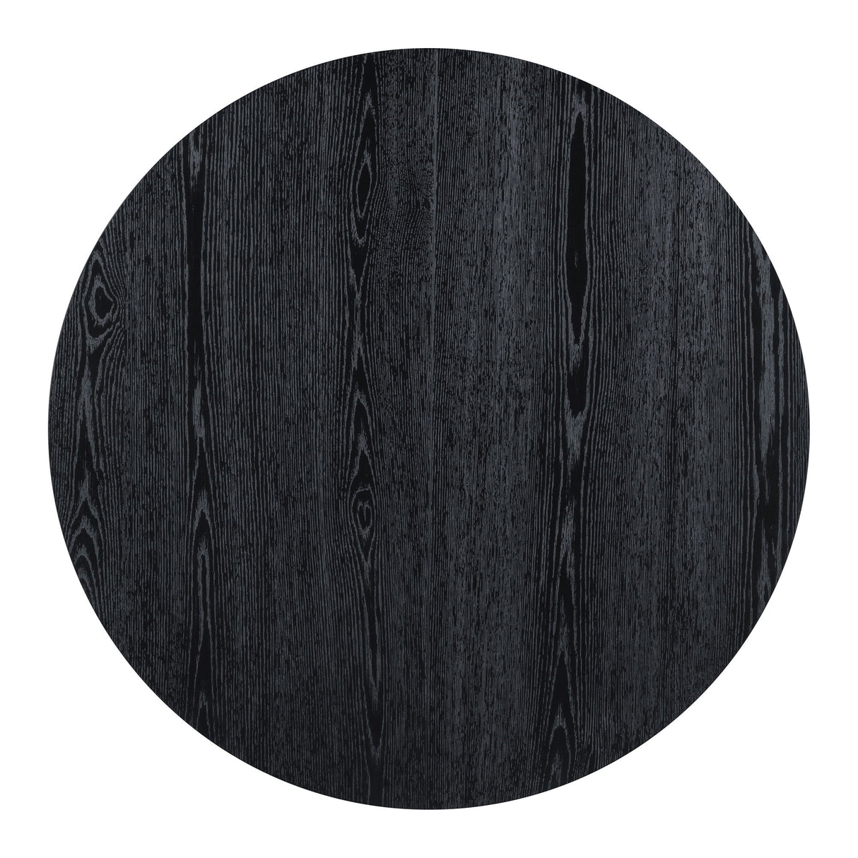 5 Piece Dining Set Extendable Round Table And 4 Chairs - Black / Oak