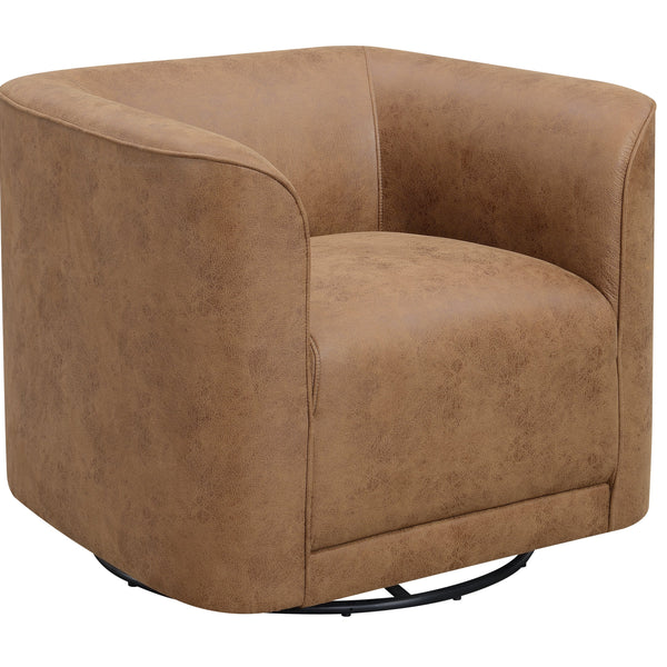 Brown Swivel Accent Chair