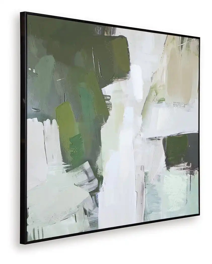 Vinick - Wall Art - Green / Gray / White - Best Buy Furniture