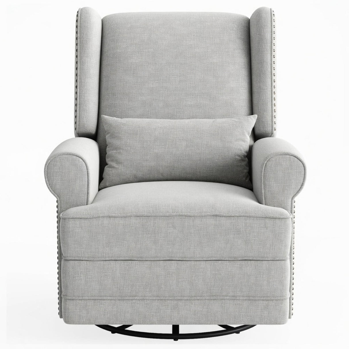 Extra Wide Swivel Recliner Glider Chair With Footrest