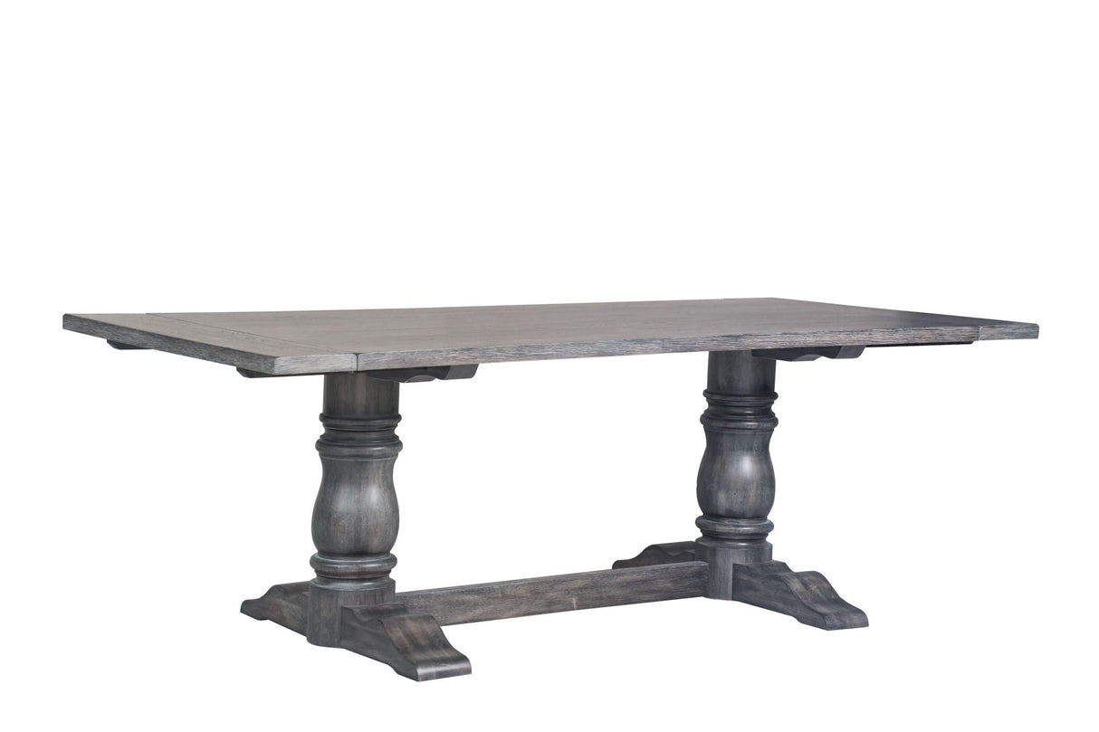 Leventis - Dining Table - Weathered Gray - Best Buy Furniture