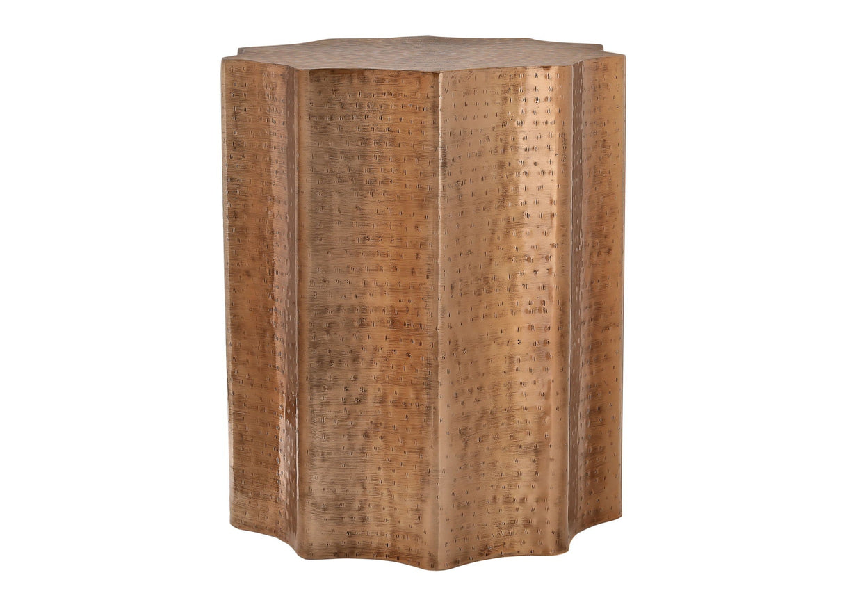 Drum Accent Side Table, Stylish Scalloped Design - Best Buy Furniture