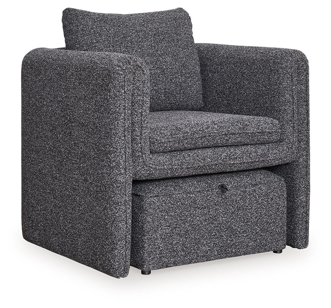 Vreni - Accent Chair - Charcoal / Black - Best Buy Furniture