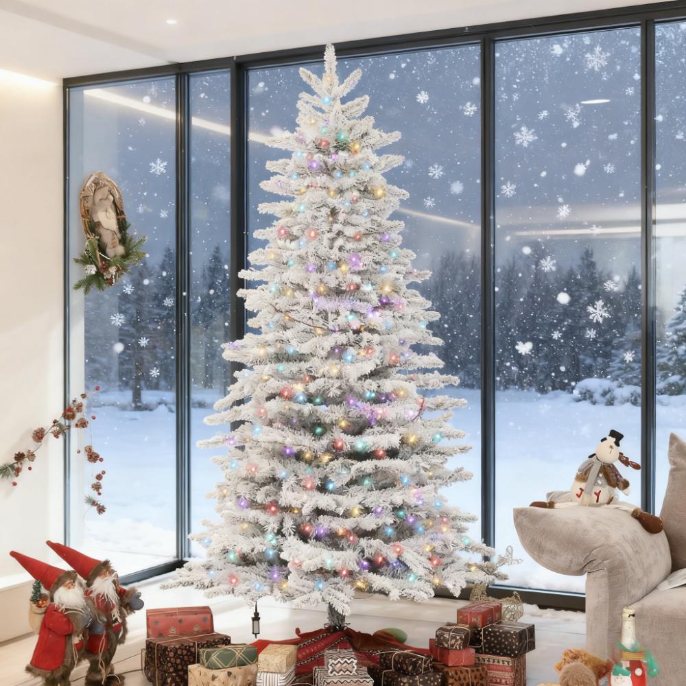 7.5ft Snow Flocked Artificial Christmas Tree
