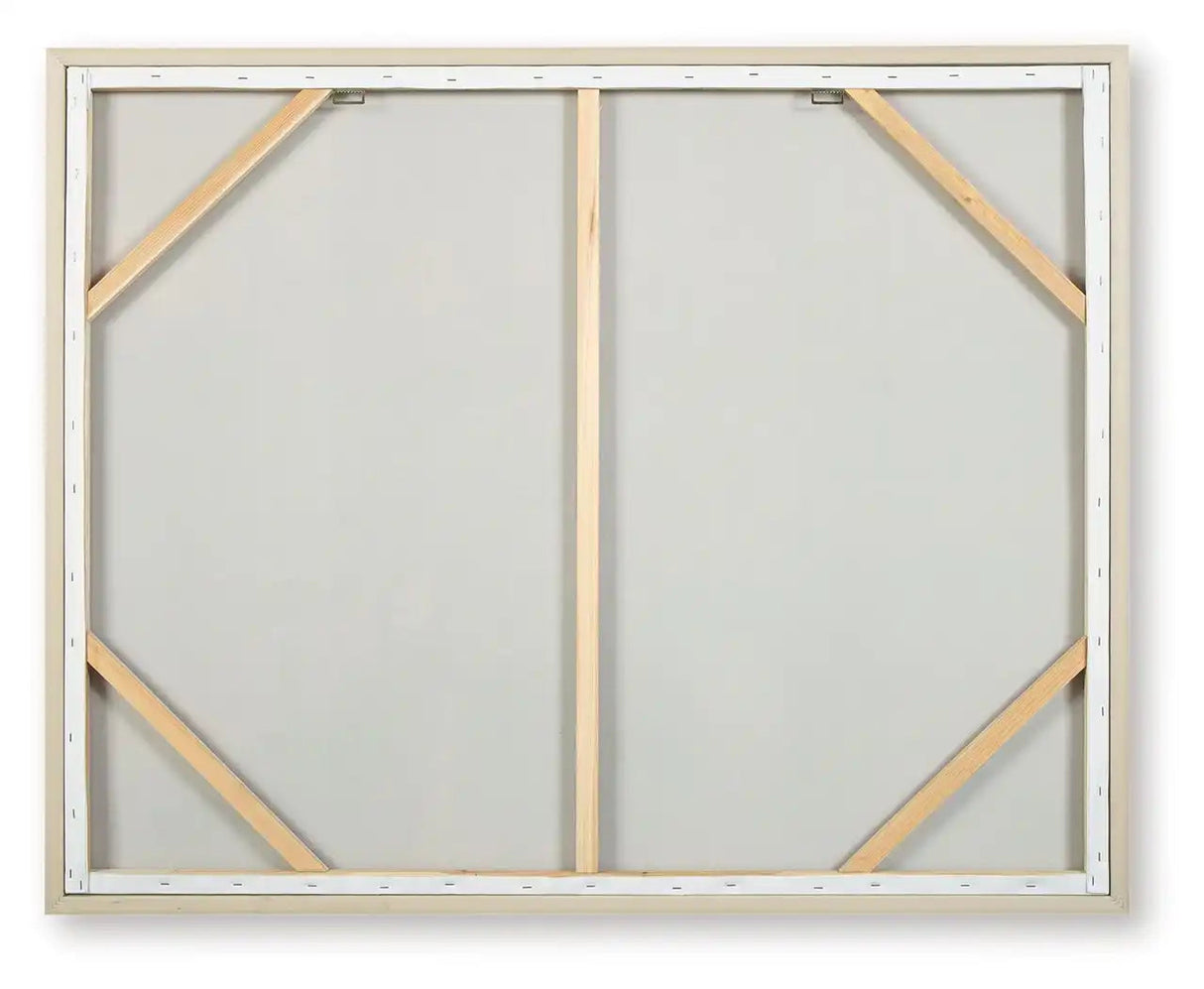 Worthney - Wall Art - Blue / White / Brown - Best Buy Furniture