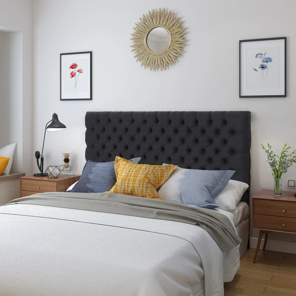 Annecy - Contemporary Upholstered Headboard - Best Buy Furniture