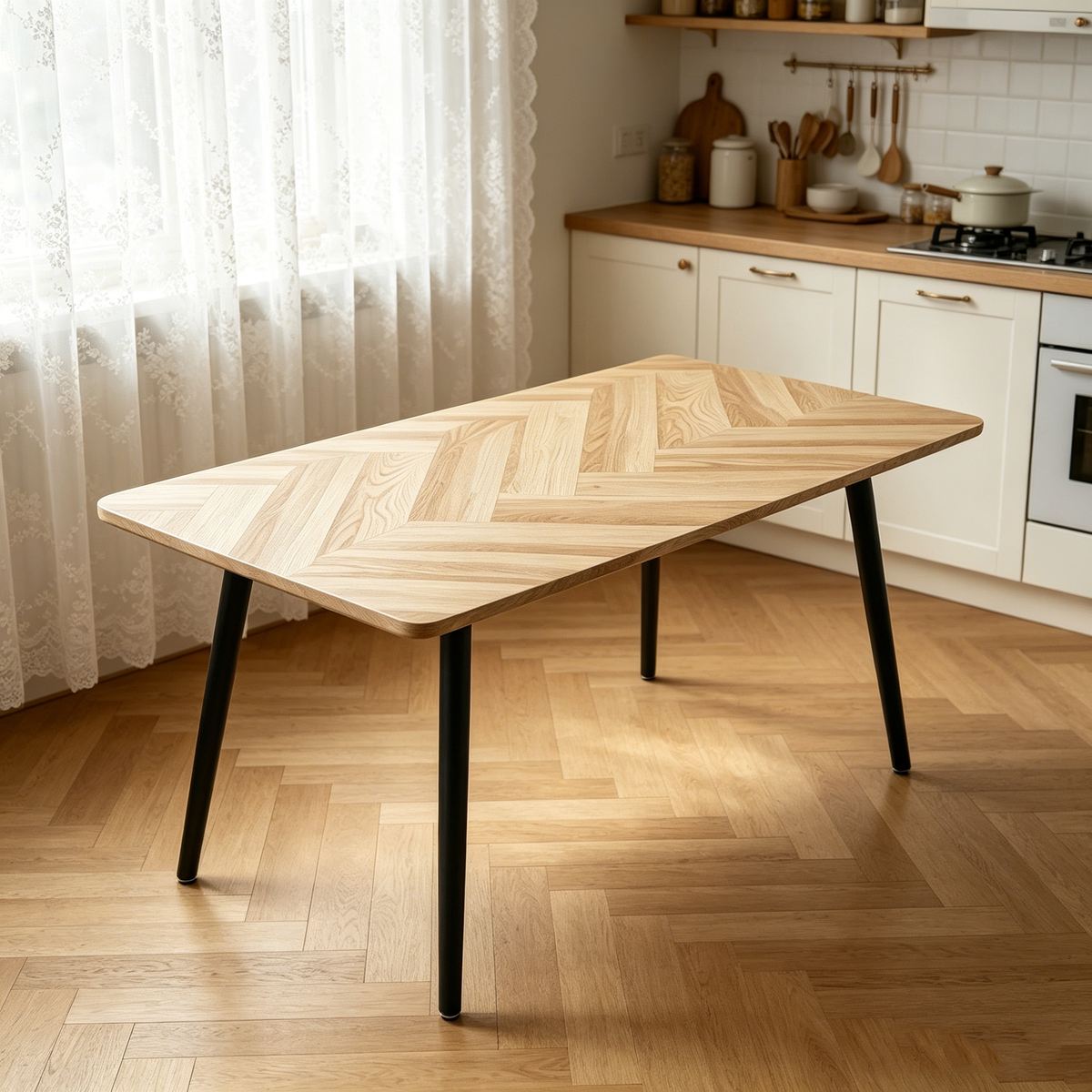 Modern Minimalist MDF Wood Color Desktop