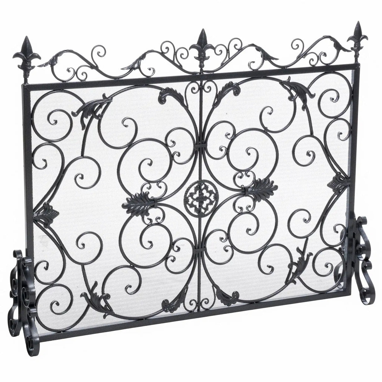 Darcie - Wrought Fireplace Screen, Ornate Design - Best Buy Furniture