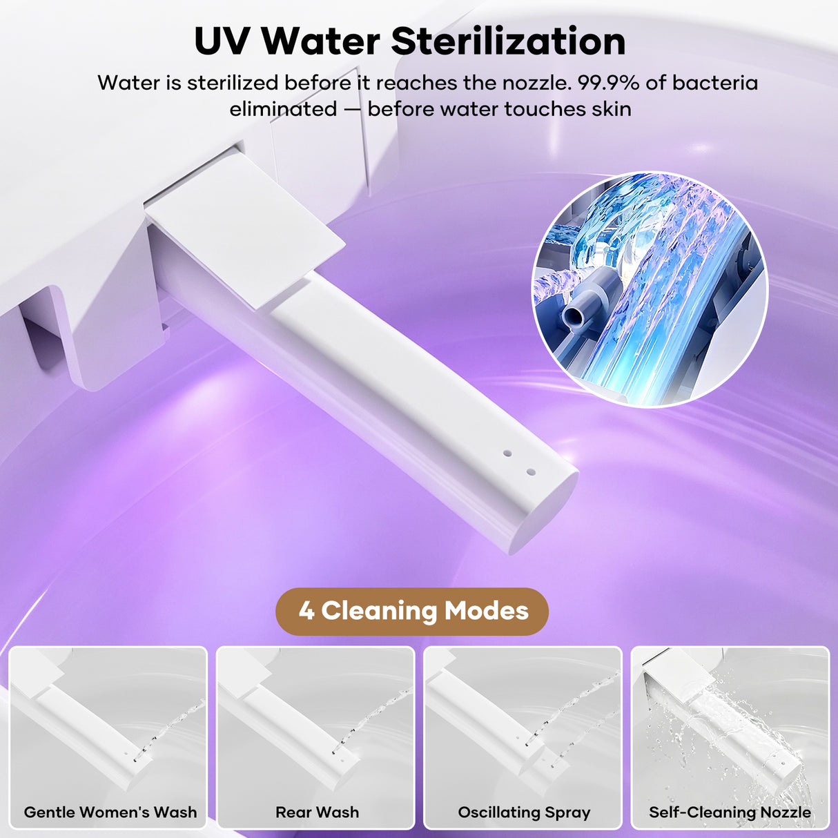 Fully intelligent toilet household fully automatic flip cover built-in foam shield zero water pressure flushing super swirl syphon toilet IPX4 waterproof