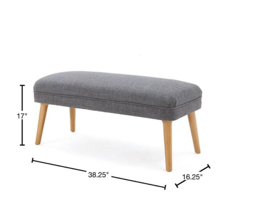 38 Inch Wide Rectangle Ottoman Bench Footstool