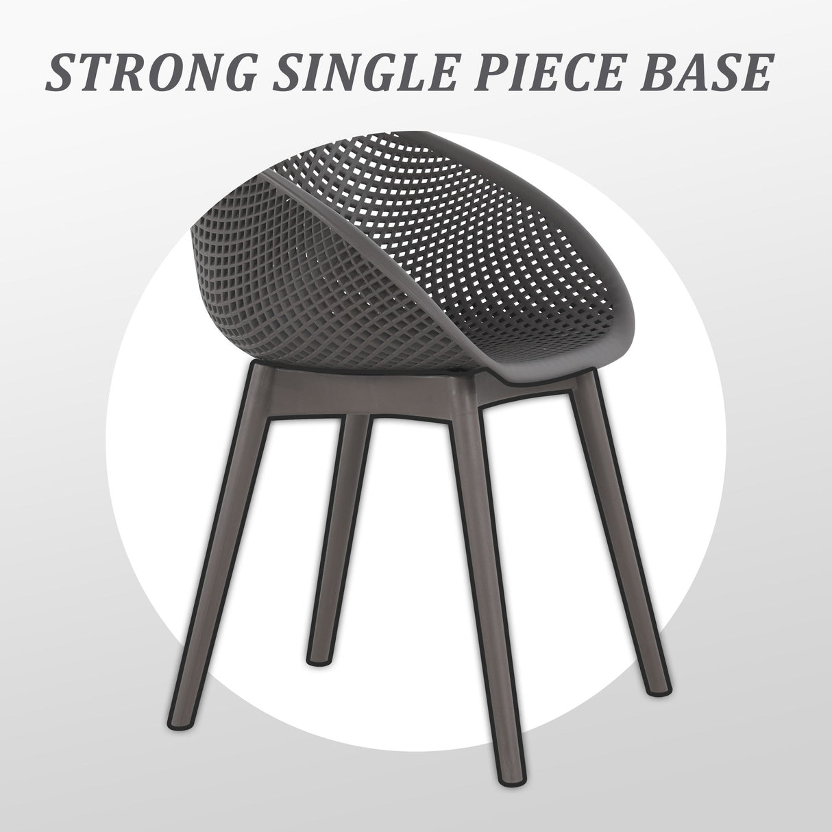 Modern Lounge Chair Set With Round Table