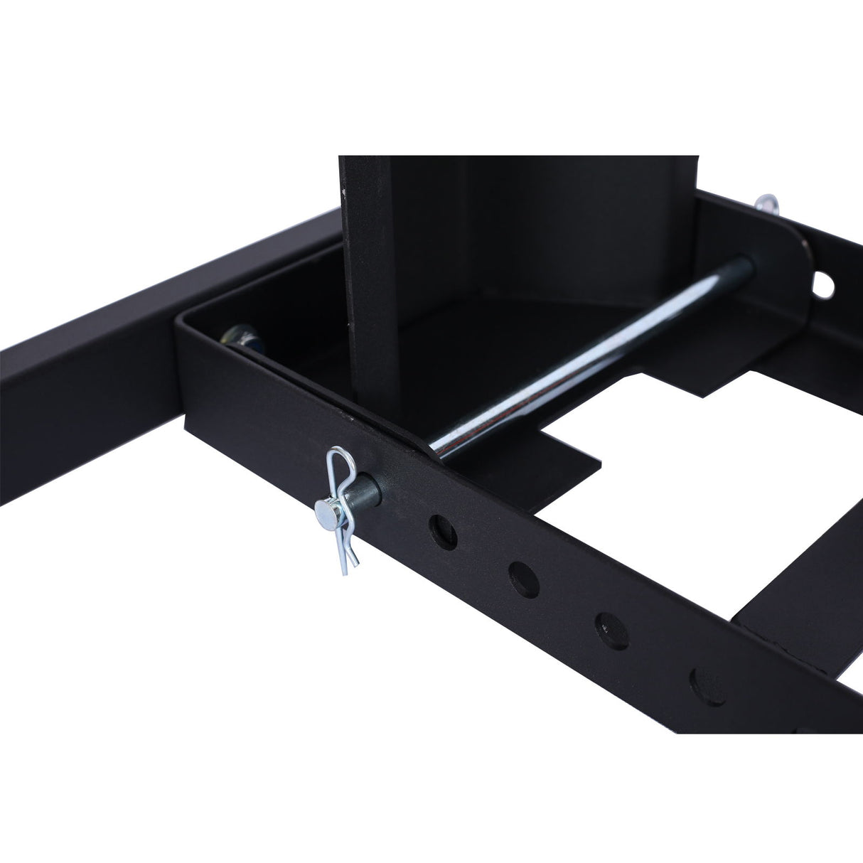 Heavy Duty Adjustable Motorcycle Stand / Wheel Chock 1800 Lb Capacity - Black