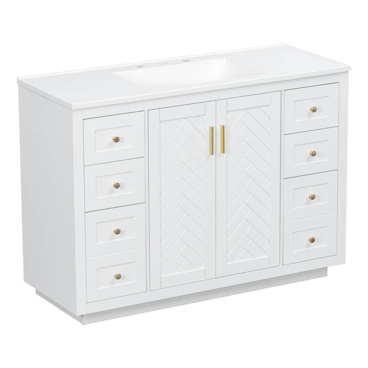 48" Bathroom Vanity with Sink Top