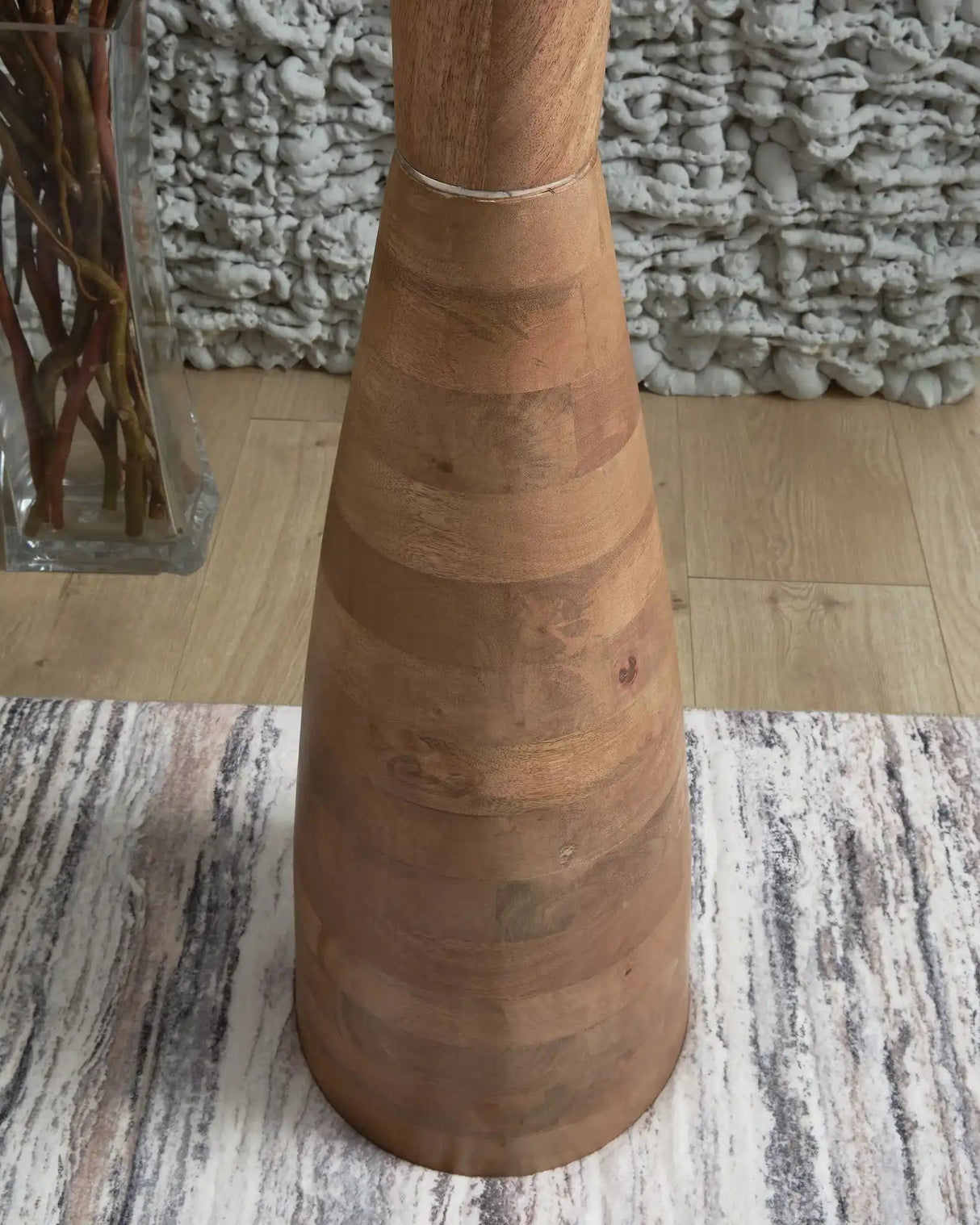 Ailsa - Wood Floor Lamp - Natural Brown - Best Buy Furniture