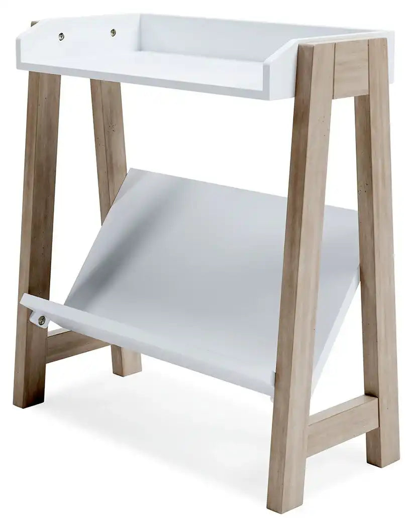 Blariden - Small Bookcase - White / Tan - Best Buy Furniture