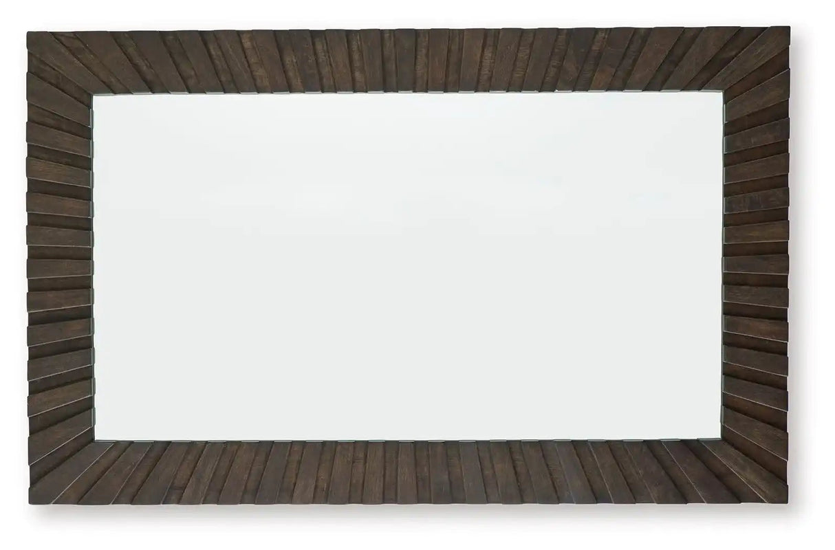 Advin - Accent Mirror - Dark Brown - Best Buy Furniture
