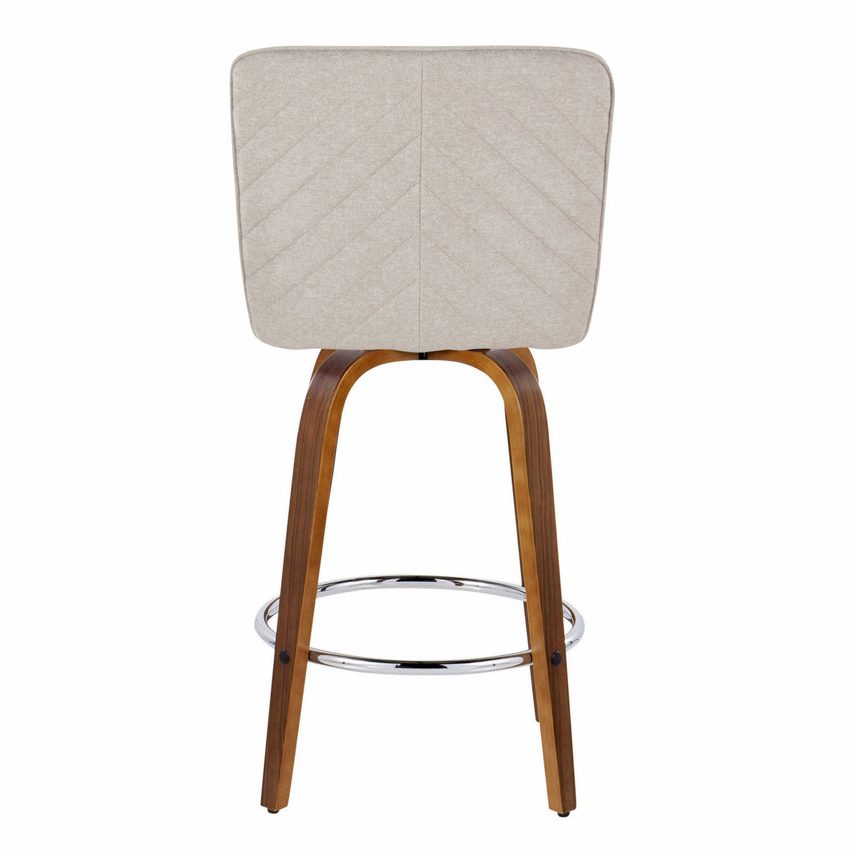 26" Contemporary Fixed-Height Counter Stool with Swivel