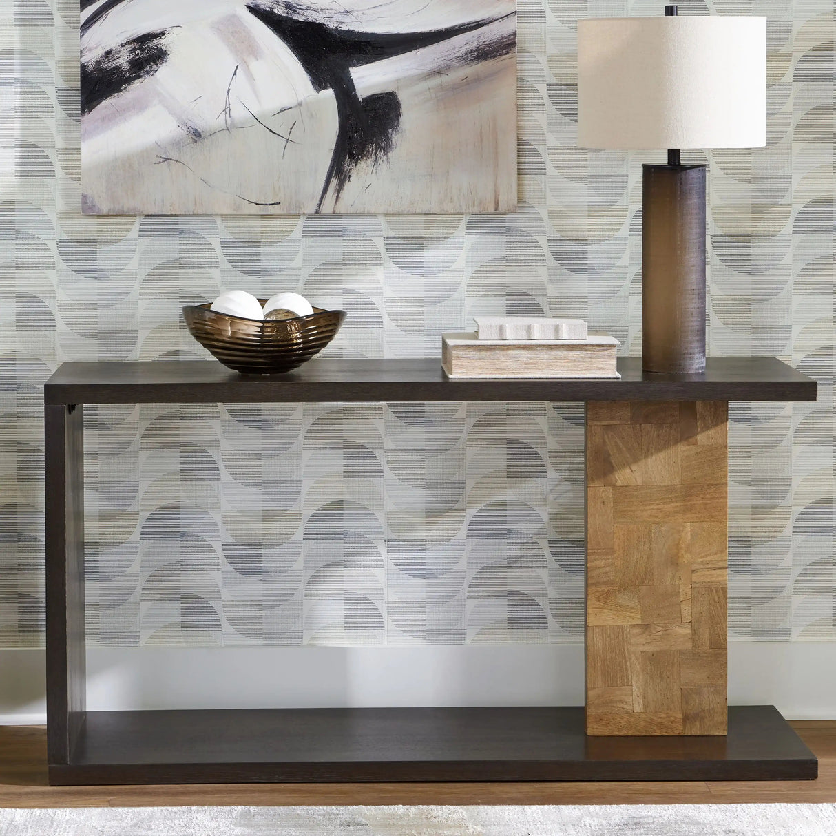 Camlett - Console Sofa Table - Brown - Best Buy Furniture