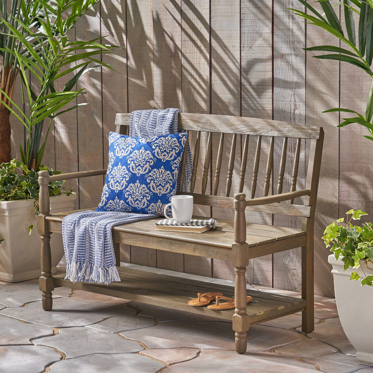 Imperial - Bench With Built In Shelf