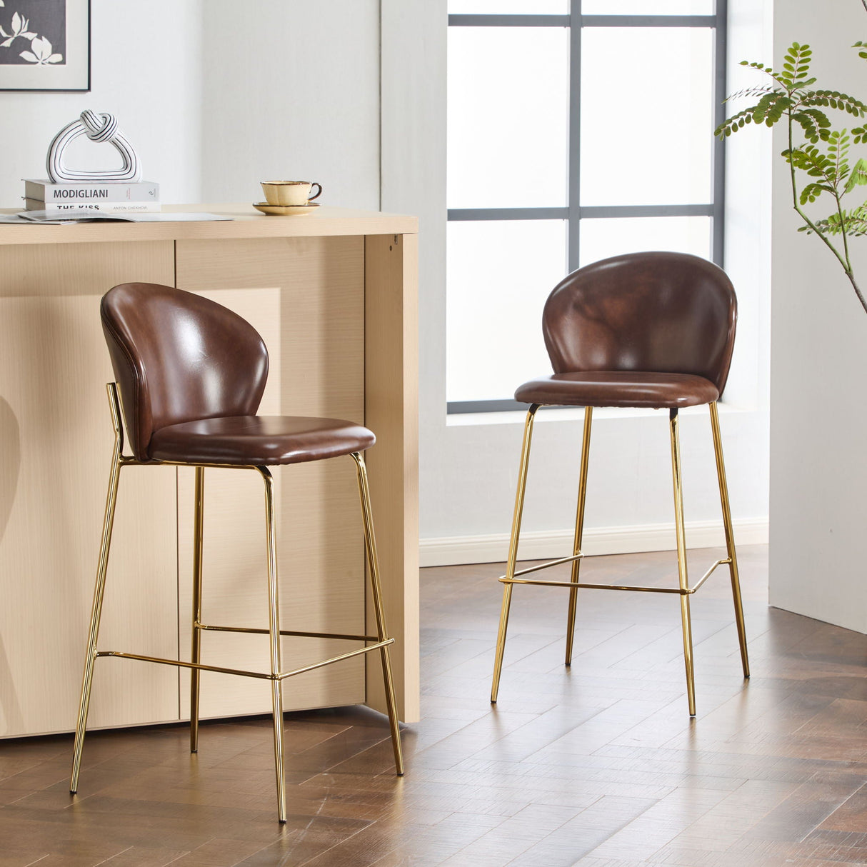 Kira - Upholstered Bar Stool (Set of 2) - Best Buy Furniture