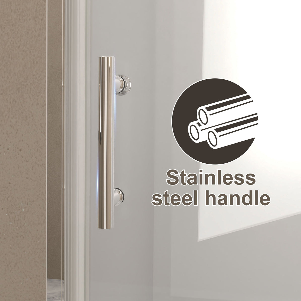 Shower Door With Glass And Explosion Proof Safety Film