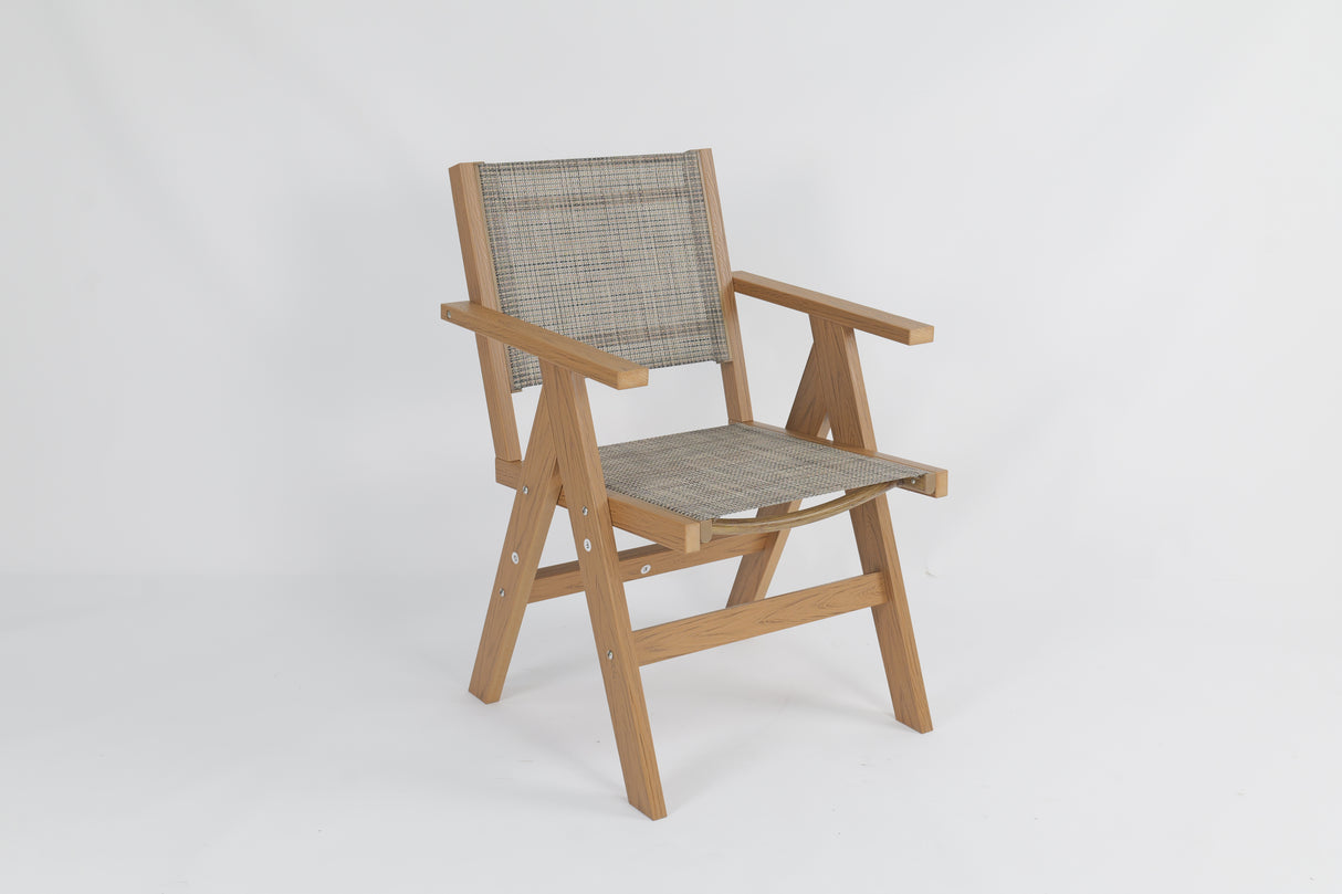 2 Piece HIPS Outdoor Dining Chair Perfect For Patio Meal Togethers & Garden Brunch Relaxation Moments