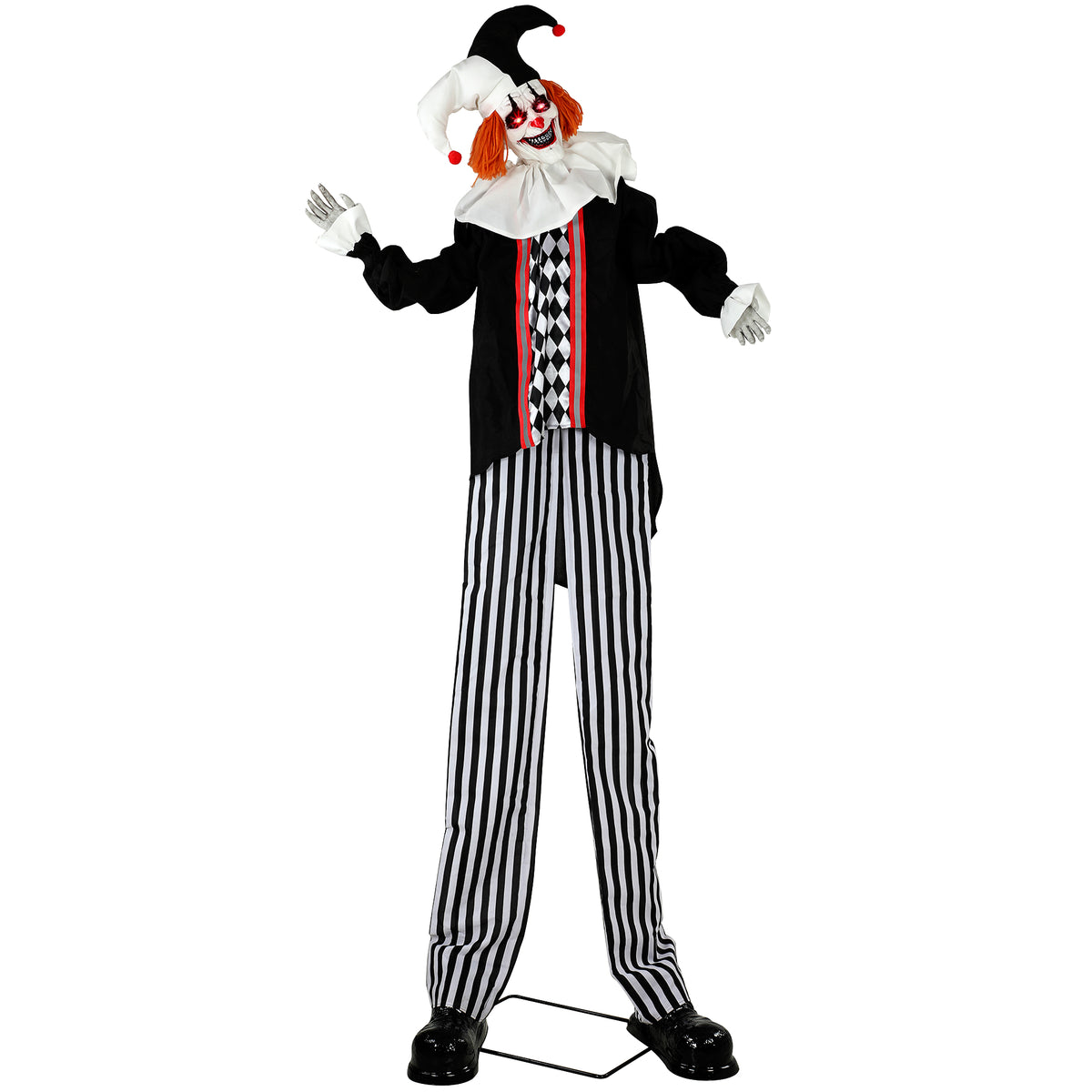 HOMCOM 106" Large Animated Clown Halloween Decorations