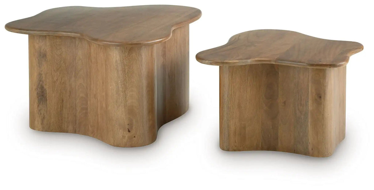 Abeford - Accent Cocktail Table (Set of 2) - Brown - Best Buy Furniture