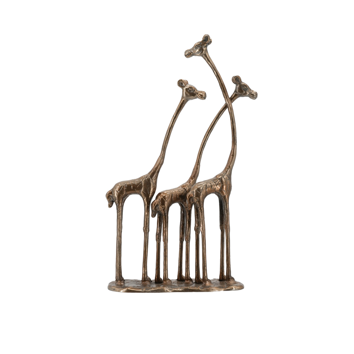 10x3.9x18.9" Giraffe Sculpture, Animal Statue Decor