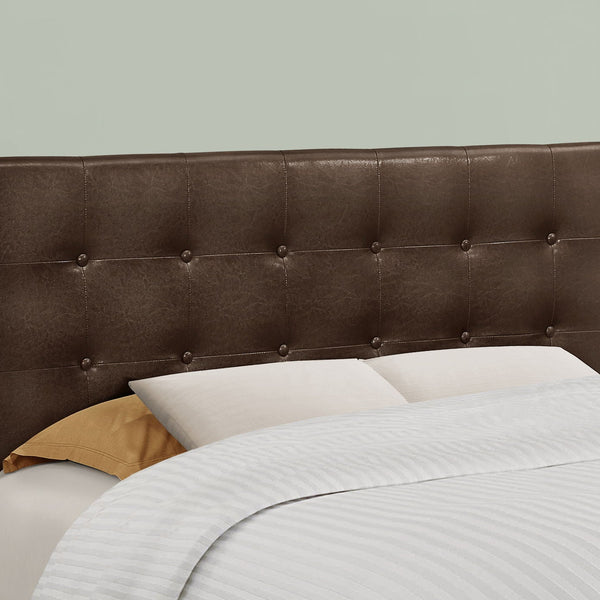 Full Size, Bed Headboard Only, Upholstered, Transitional - Brown - Best Buy Furniture