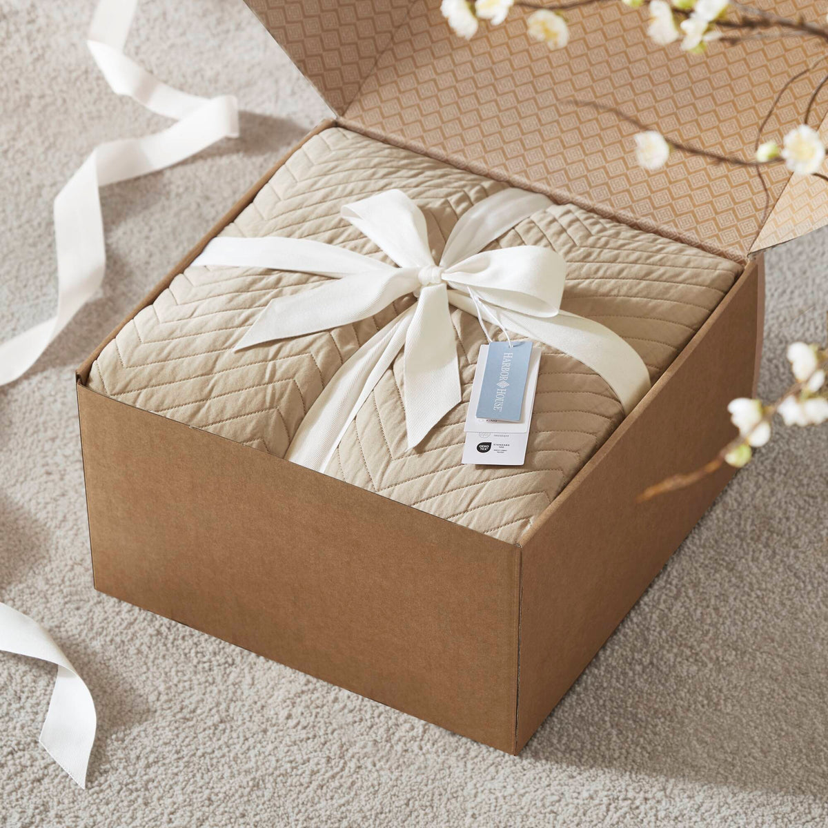 King 3 Piece Cotton Quilt Set