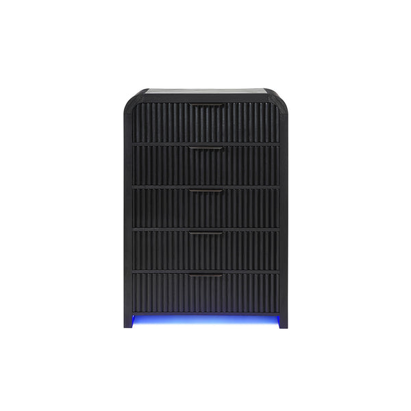 Beverly - Chest, LED Lighting - White / Black