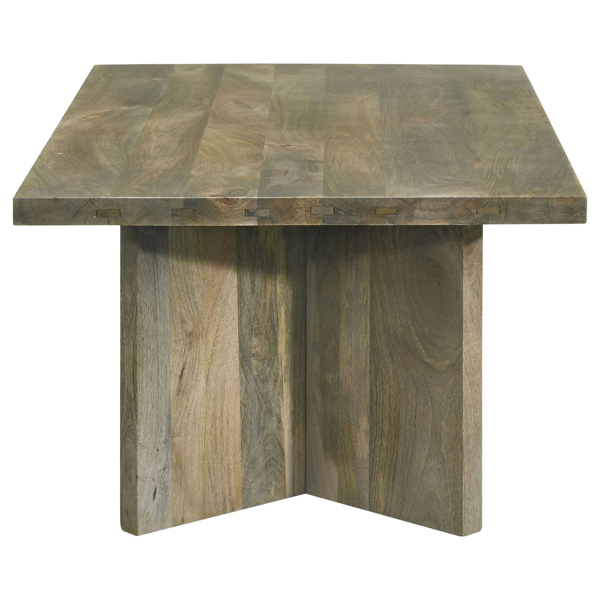 Neskowin - 2 Piece And End Table Set With Geometric Panels - Brown