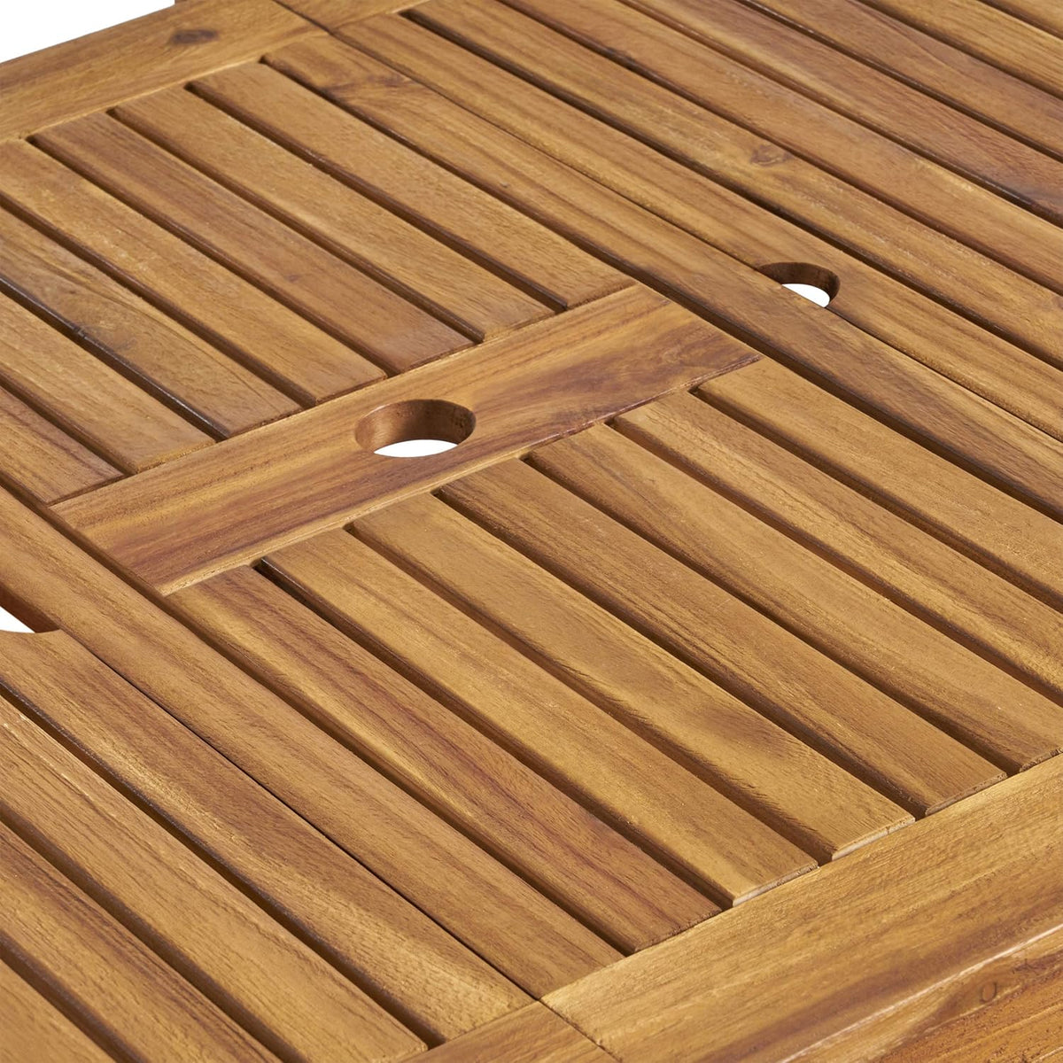 Outdoor 6-Seater Acacia Wood Expandable Dining Set