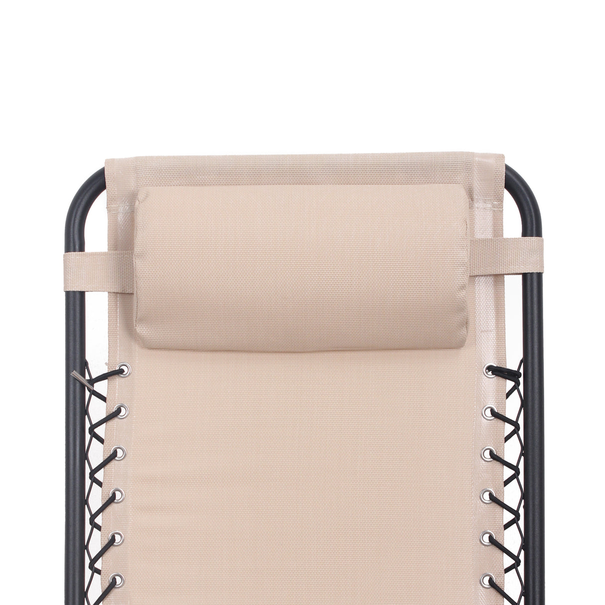Zero Gravity Folding Lounge Chair with Headrest & Removable Tray