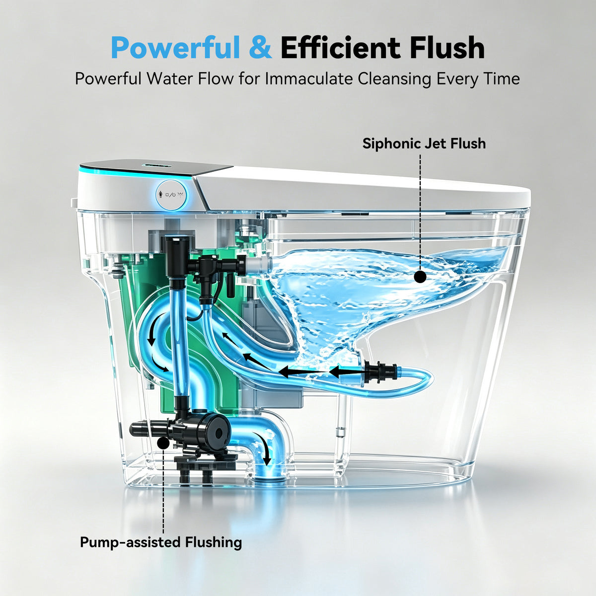 Smart Toilets with Heated Bidet Seat
