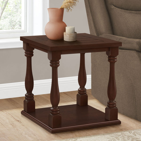 Accent Table, 2 Tier, Square, Traditional - Espresso - Best Buy Furniture