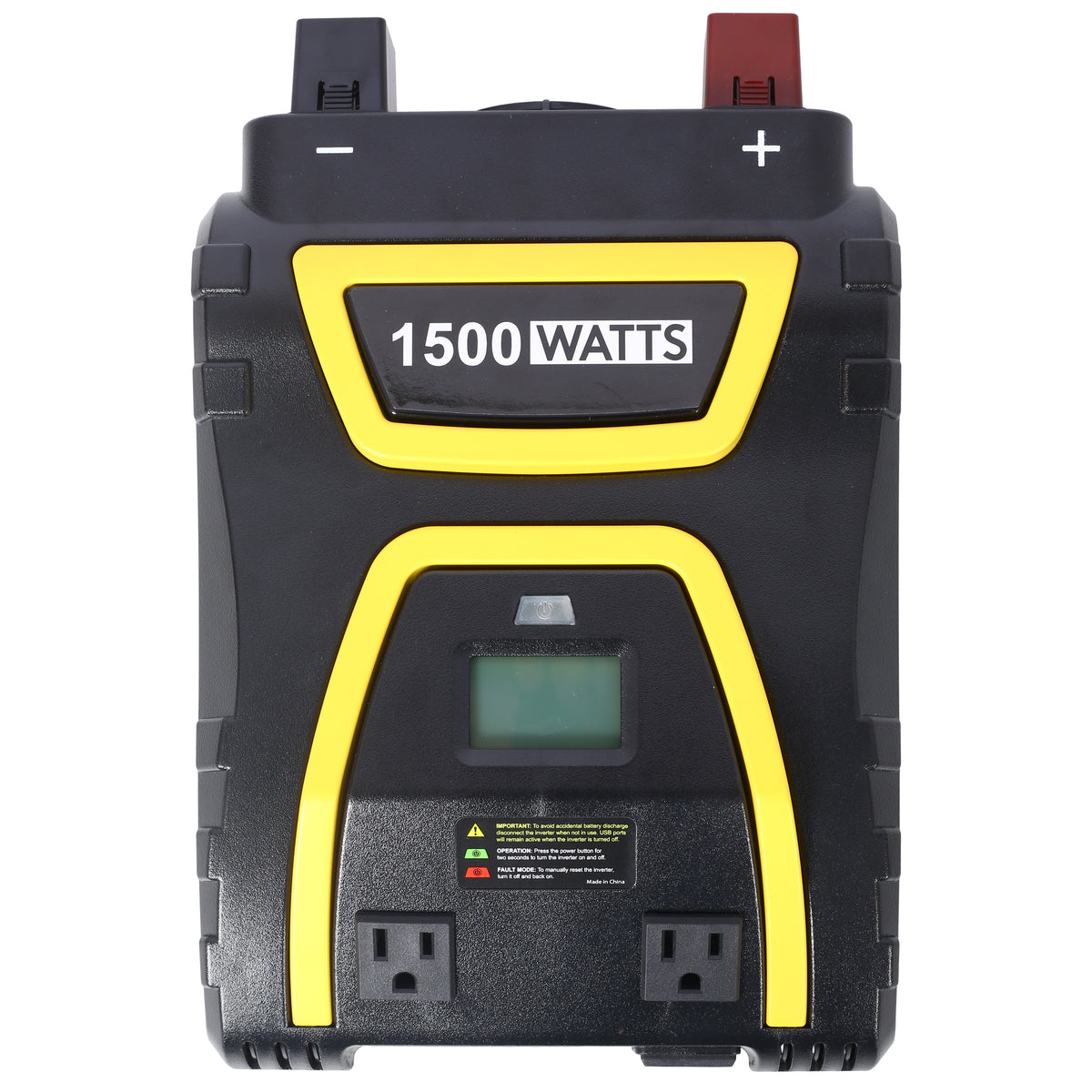 1500 Watts Power Inverter with LCD Display - Portable AC Power Solution