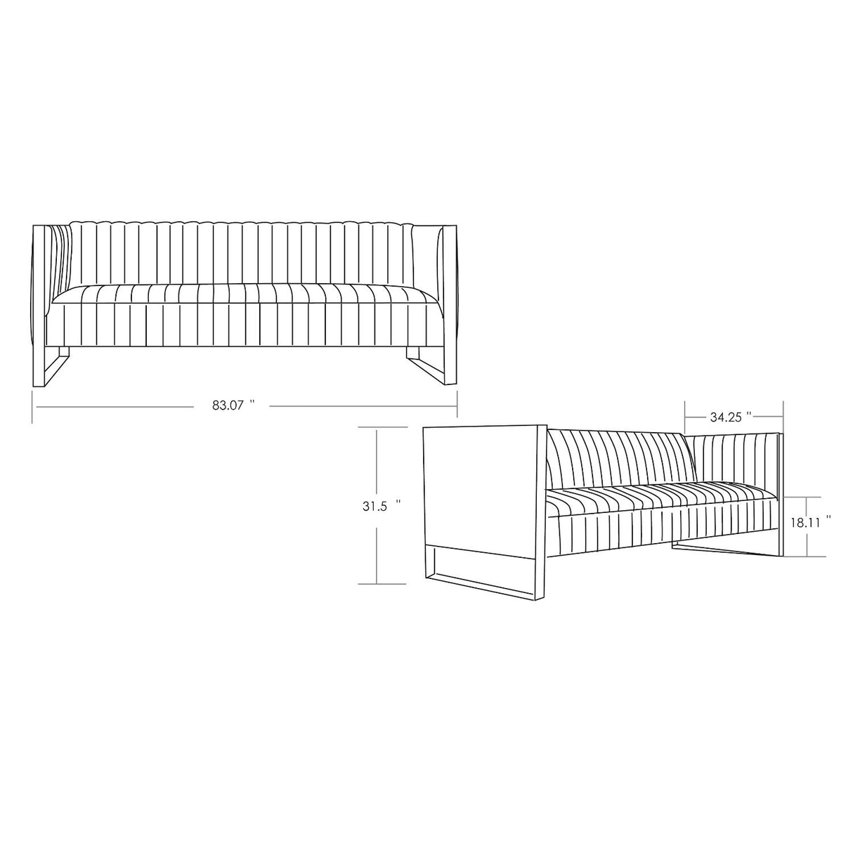 Trillium - 3 Seat Sofa