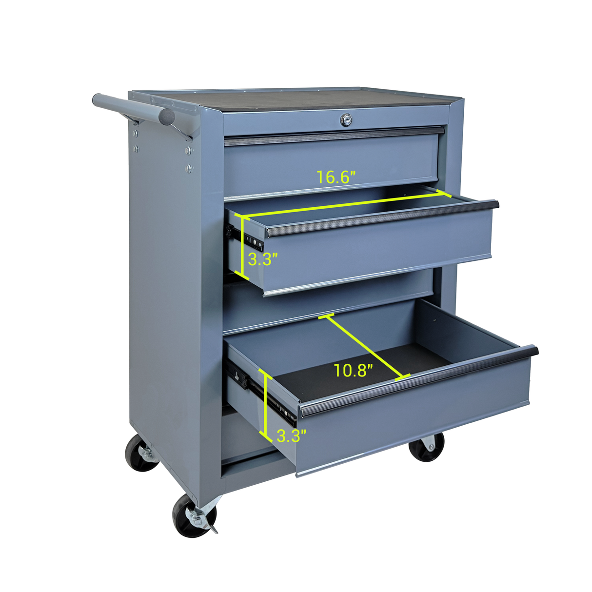 Rolling Metal Tool Chest with 6 Drawers
