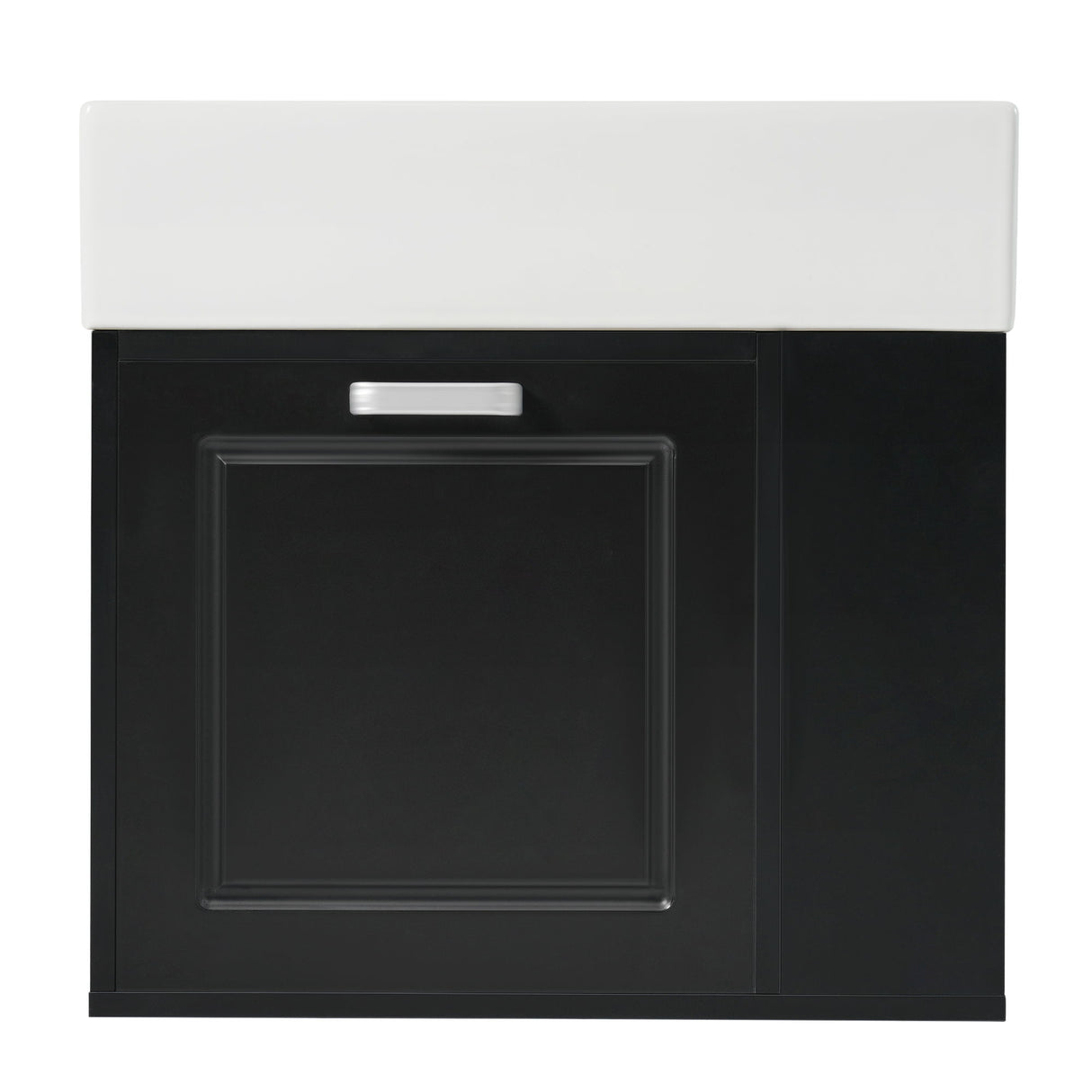 Modern Wall Mounted Bathroom Vanity With Sink, Soft Close Drawer, Adjustable Shelf, Toilet Paper Holder