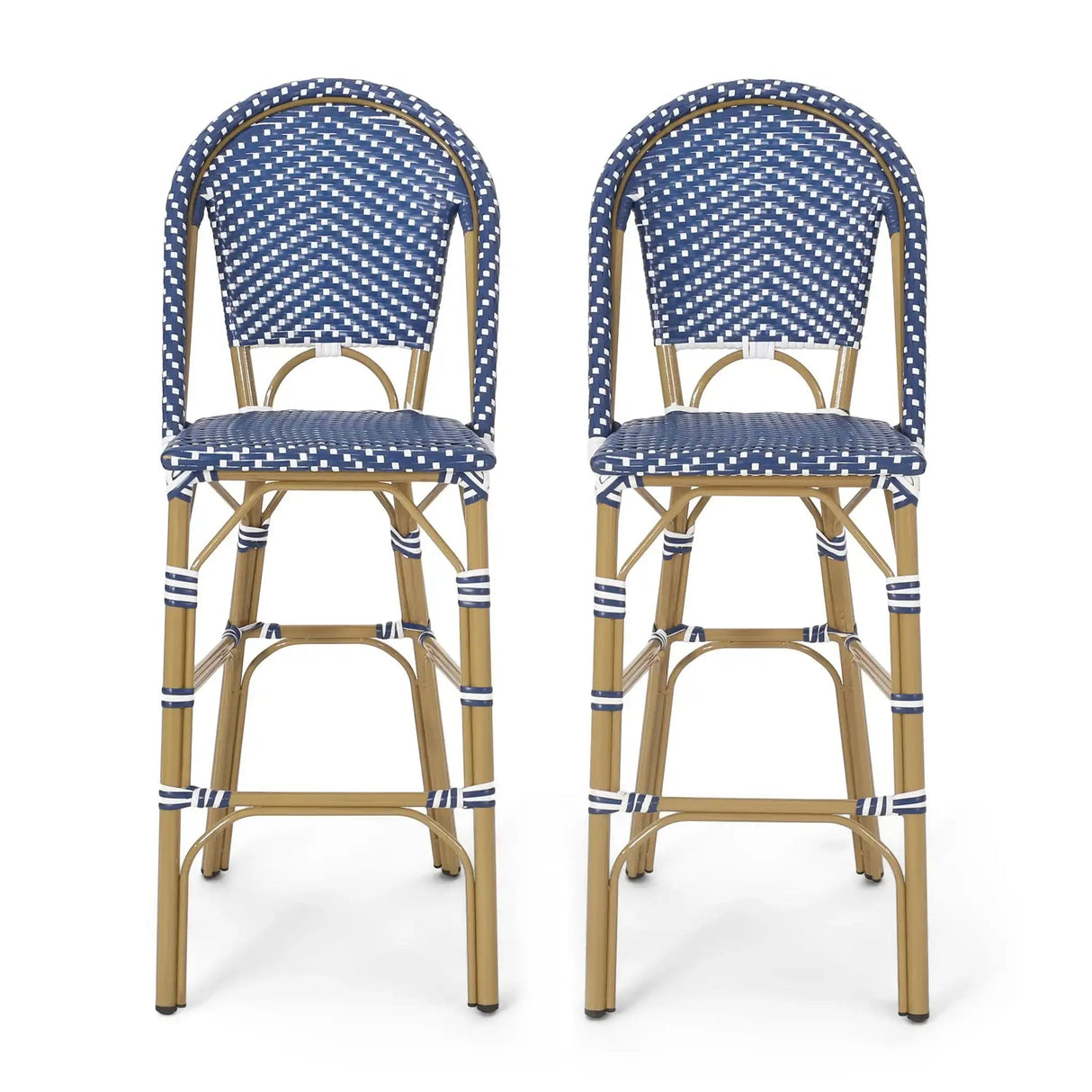 Outdoor Pe Rattan French Barstool Set - Best Buy Furniture