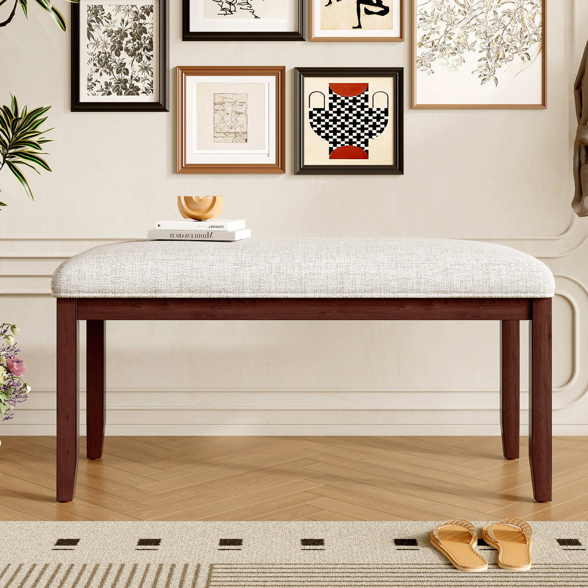 Upholstered Bench for Bedroom and Living Room