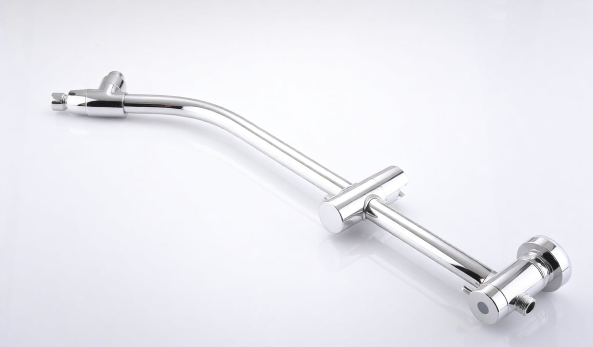 High Pressure Dual Shower Head Set - 26 Inch Tool-Free Adjustable Slide Bar,10 Spray Settings and Handheld.