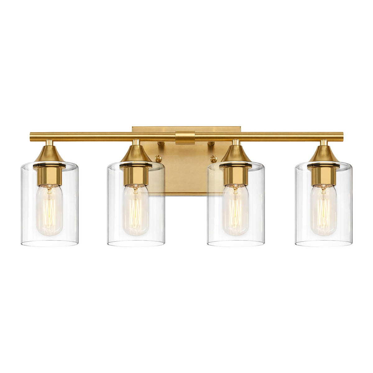 4-Light Brushed Bathroom Vanity Wall Light