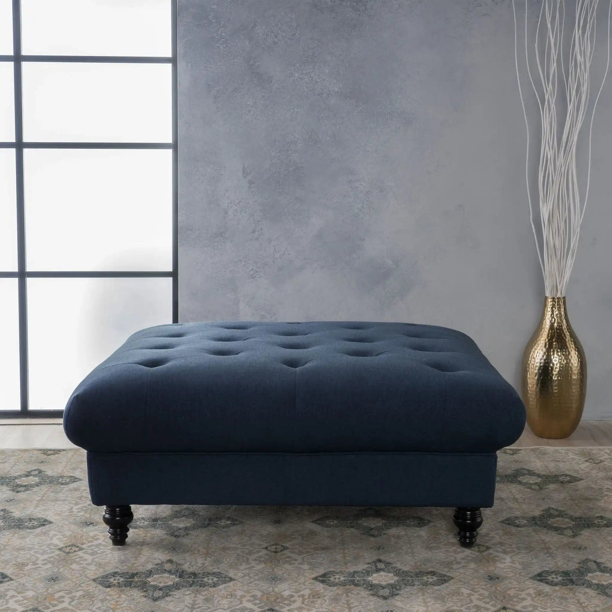 Madrid - Tufted Ottoman Footrest - Best Buy Furniture