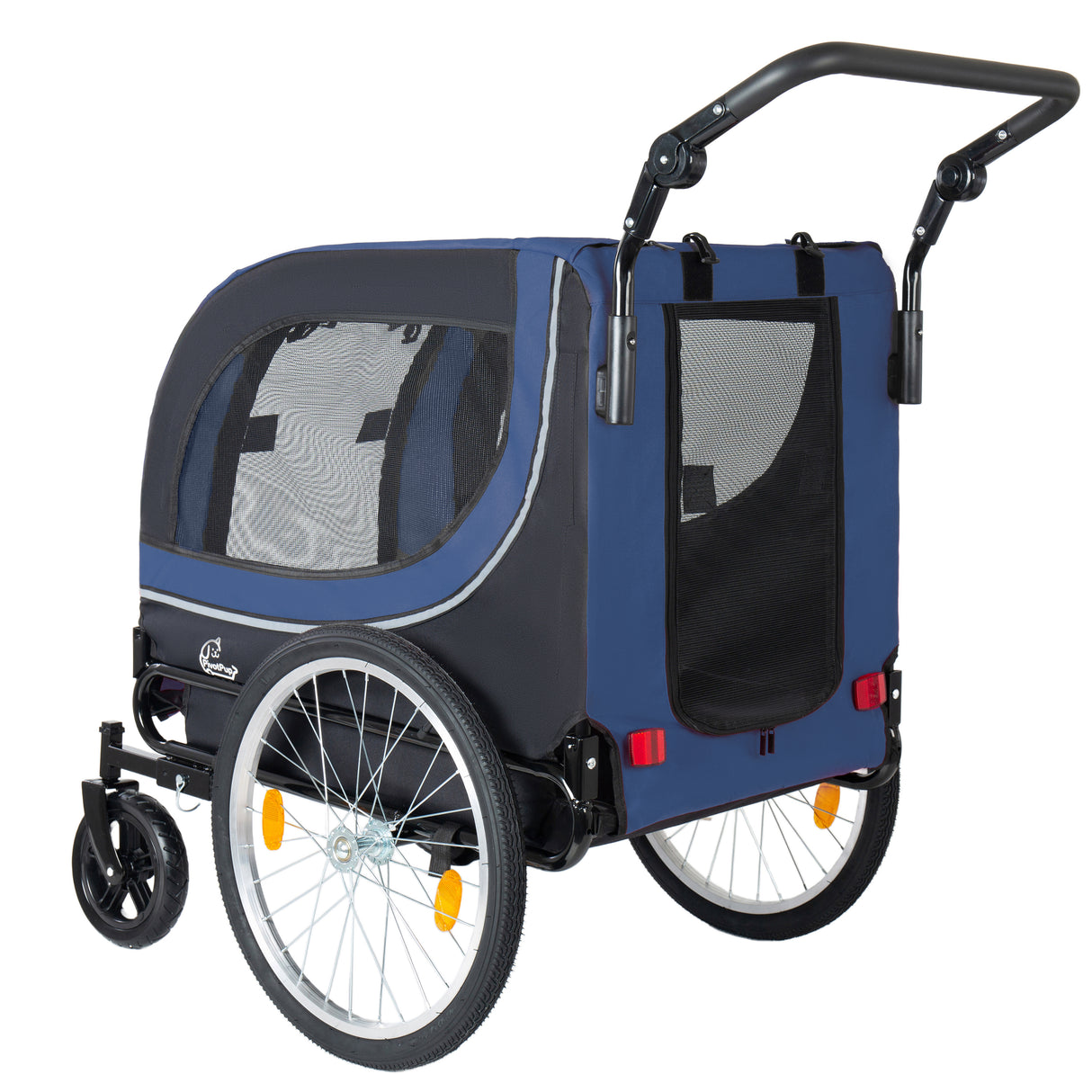 2-in-1 Bike Trailer & Pet Stroller for Dogs up to 100lbs